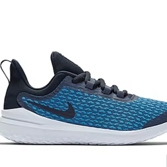 Kids Nike Renew Rival Boys lightweight Running Shoes youth 4 4Y blue sneakers - Picture 1 of 6